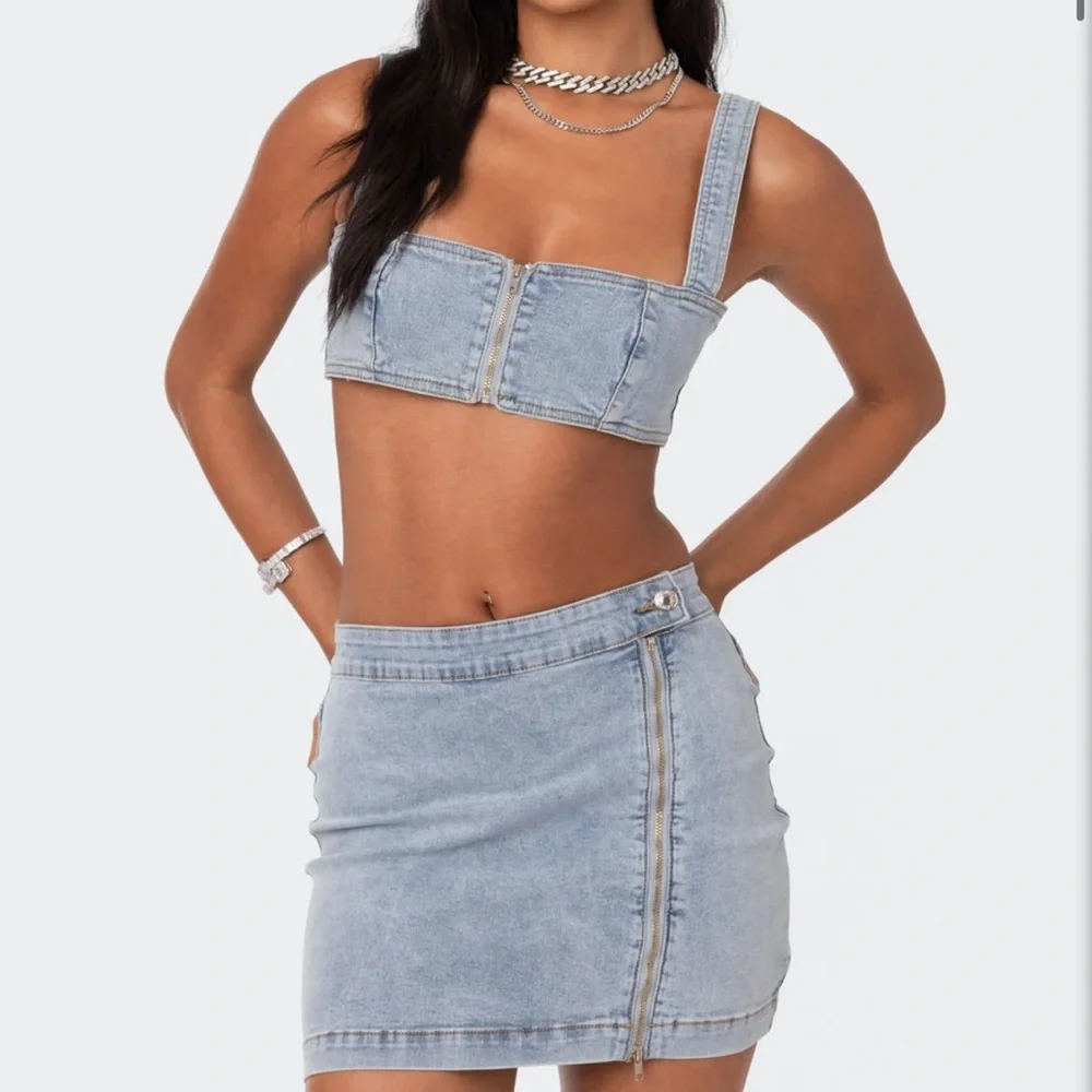 Edikted denim set - Picture 1 of 4